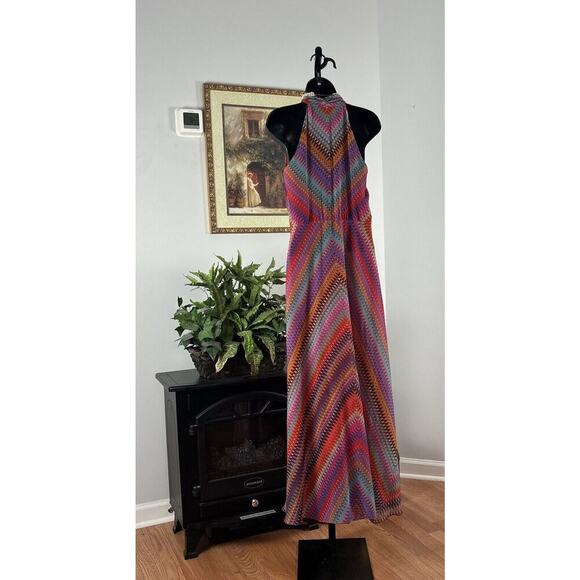 Muse by Boston Proper Bohemian Blouson Dress Sz 4 High And Low - Picture 6 of 14